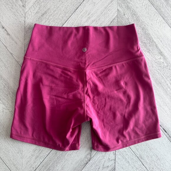 lululemon | High Rise Lined Align Shorts 6" in Pink Lychee - Size 10 - Picture 3 of 8